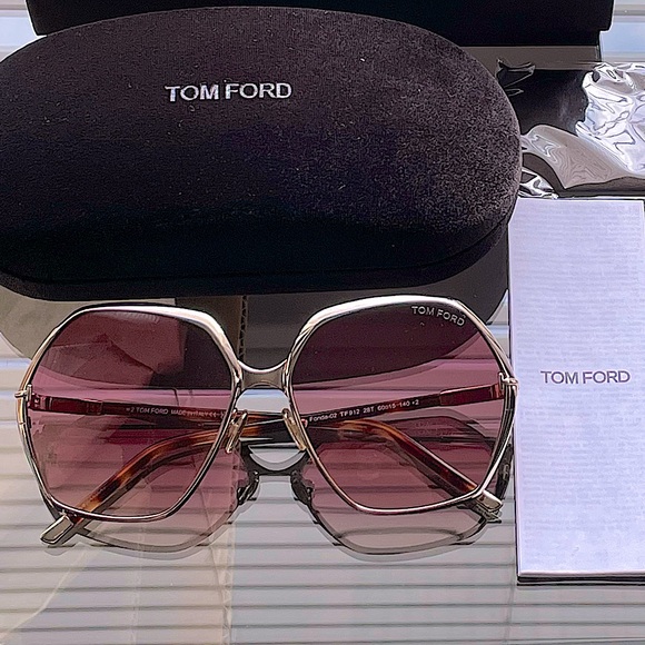 NWT TOM FORD Geometric Sunglasses - Picture 11 of 16
